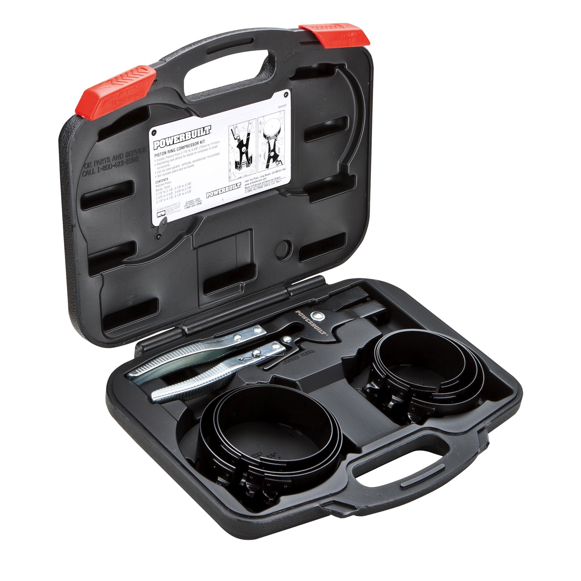 Powerbuilt Piston Ring Compressor Set, 7 Pc, Model# 940387